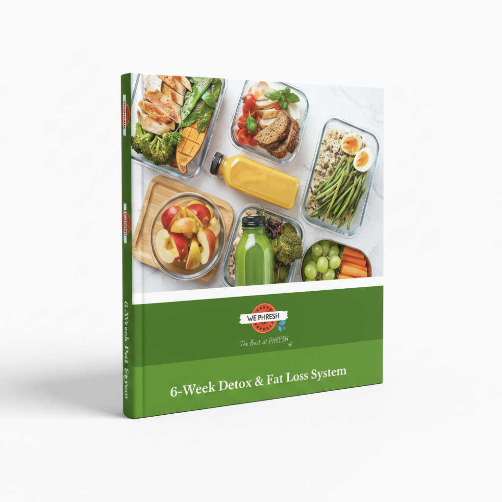 6-Week Detox & Fat Loss System Book Mockup