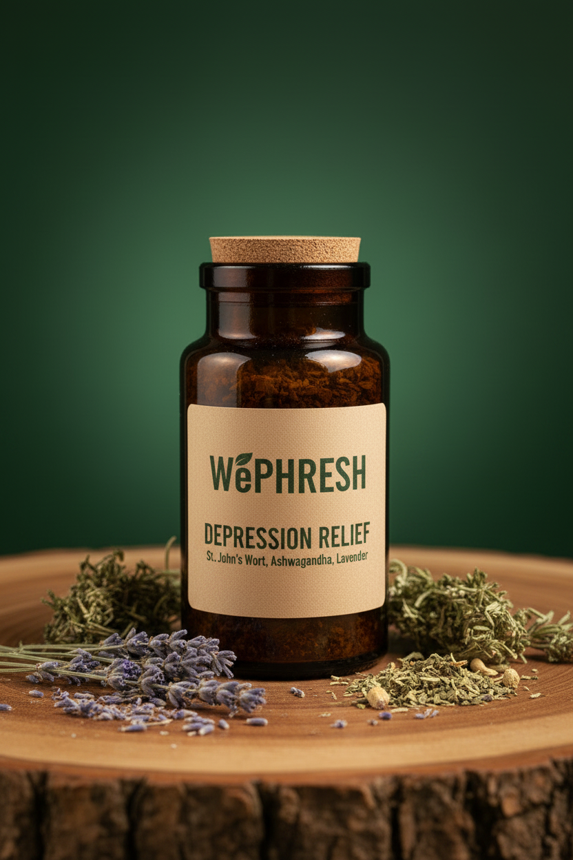 Depression Relief Herb Bottle
