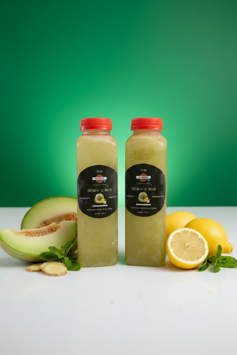 Dew'n' It Well - Green Background
